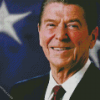 President Ronald Reagan diamond painting