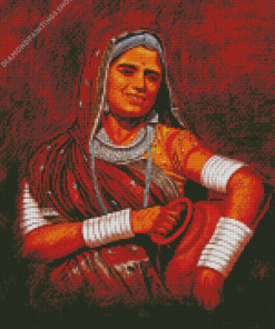 Rajasthani Girl Art diamond painting