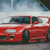 Red Jdm Car diamond painting