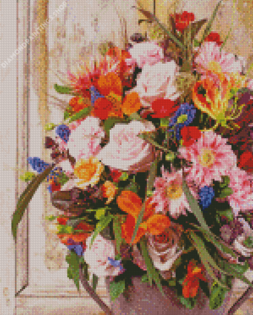 Rich Colorful Flowers diamond painting