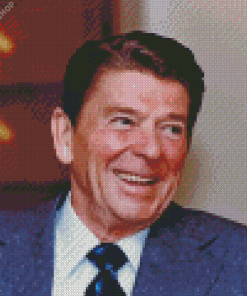 Ronald Reagan diamond painting