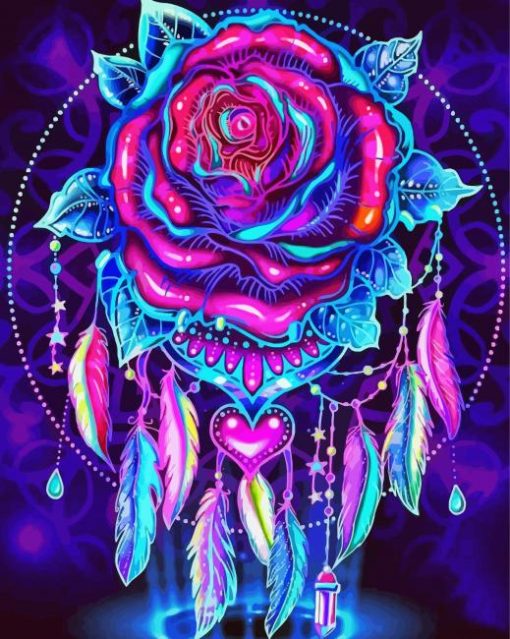 Rose In Dreamcatcher diamond painting