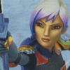 Sabine Wren diamond painting