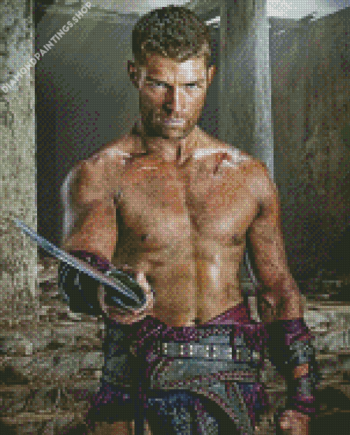 Spartacus Illustration diamond painting