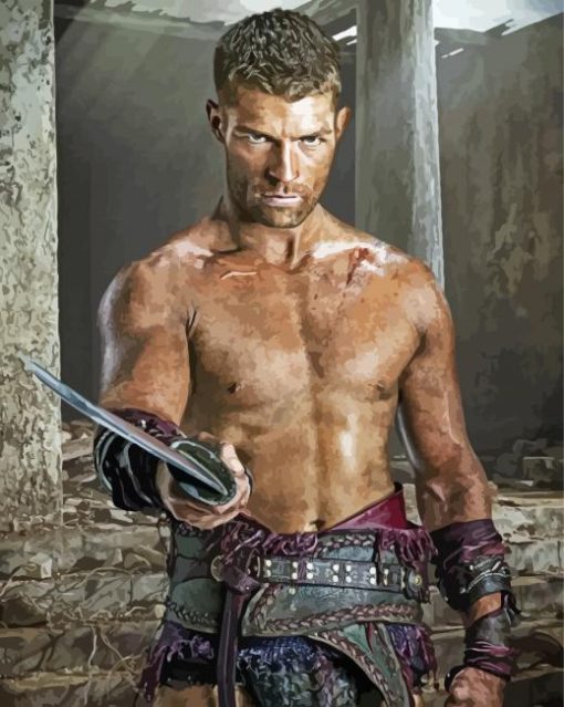 Spartacus Illustration diamond painting