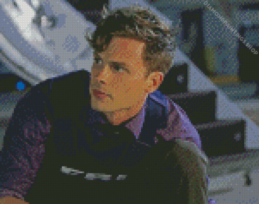 Spencer Reid Illustration diamond painting