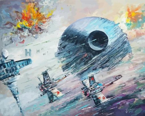 Star Wars Death Star diamond painting