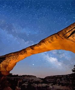 Starry Night Natural Bridges National Monument diamond painting