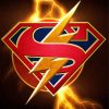 Superhero Superman Symbol diamond painting