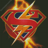Superhero Superman Symbol diamond painting