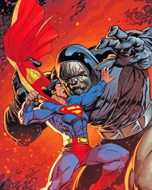 Superman And Darkseid diamond painting