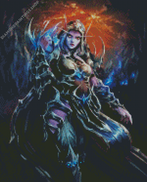 Sylvanas Windrunner diamond painting