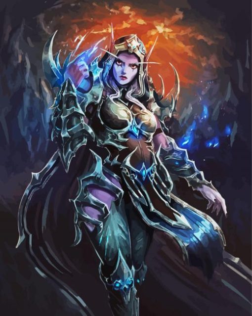 Sylvanas Windrunner diamond painting