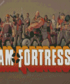 Team Fortress 2 Game Poster diamond painting