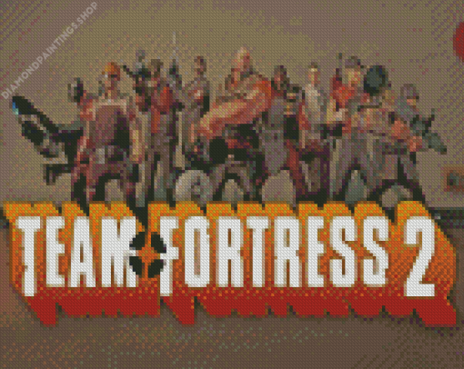 Team Fortress 2 Game Poster diamond painting