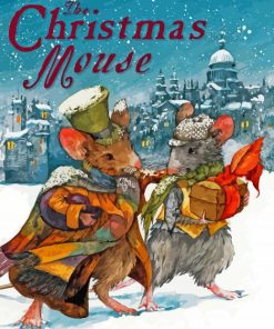 The Christmas Mouse Poster diamond painting