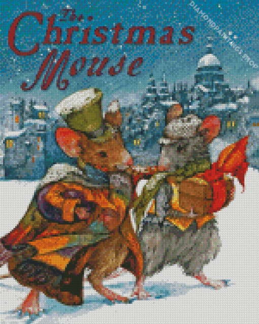 The Christmas Mouse Poster diamond painting