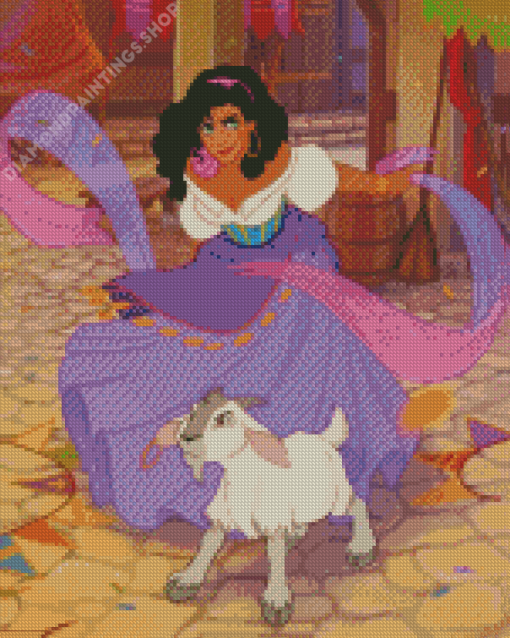 The Hunchback Of Notre Dame Esmeralda diamond painting