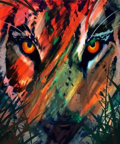 Tiger Eyes Art diamond painting