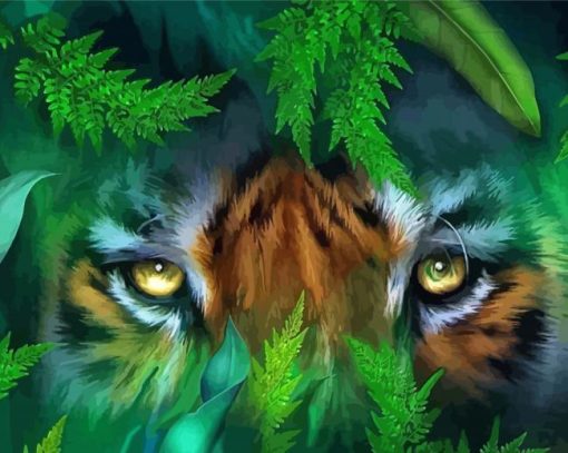Tiger Eyes Nature diamond painting