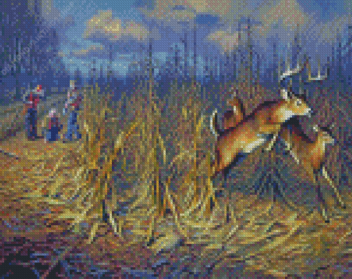 Whitetail Deer Hunting diamond painting