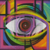 Abstract Eyes Art diamond painting