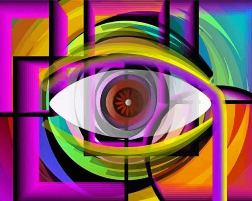 Abstract Eyes Art diamond painting