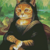 Aesthetic Cat Mona Lisa diamond painting