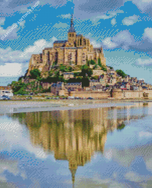 Aesthetic Mont St Michel diamond painting