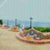 Aesthetic Parque Del Amor Lima diamond painting