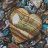 Aesthetic Stone Hearts Illustration diamond painting