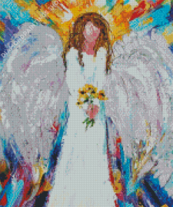 Aesthetic Sunflower Angel diamond painting
