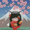 Aesthetic Japanese Doll diamond painting