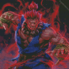 Akuma Street Fighter Character diamond painting