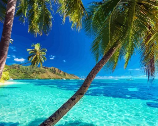 Amazing Beach Tropical diamond painting