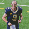 American Football Player Drew Brees diamond painting