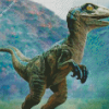 Baby Blue Jurassic World diamond painting