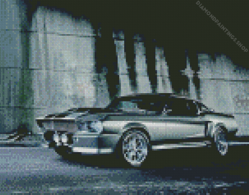 Black Classic Mustang Ford diamond painting