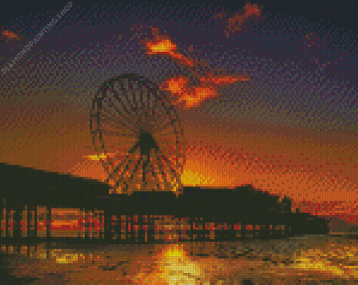 Blackpool At Sunset diamond painting