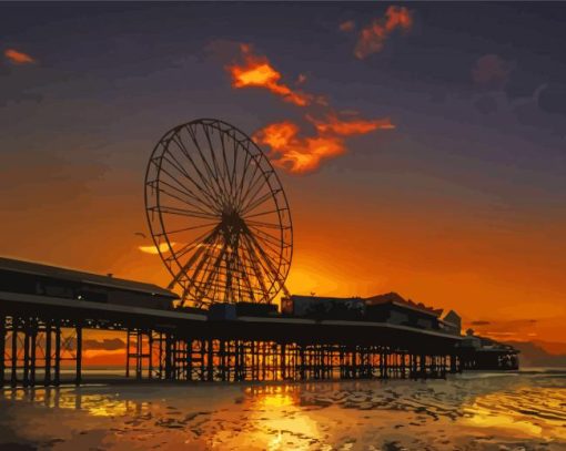 Blackpool At Sunset diamond painting