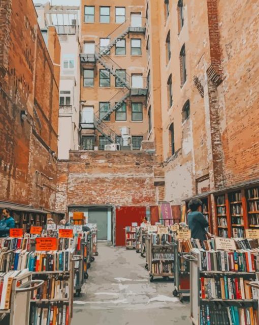 Brattle Book Shop Boston diamond painting