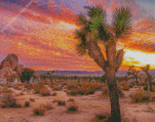 California Desert Sunset diamond painting