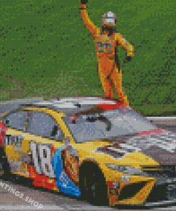 Car Racer Kyle Busch diamond painting