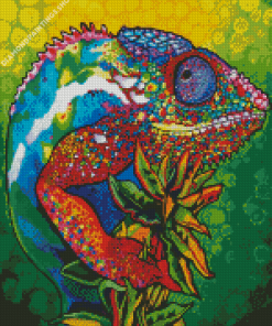 Colorful Psychedelic Lizard diamond painting