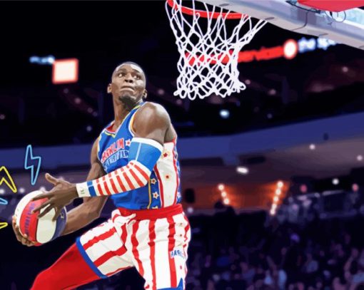 Cool Harlem Globetrotters Player diamond painting