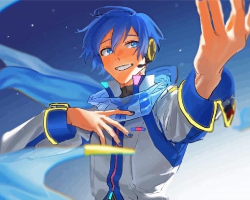 Cool Kaito Vocaloid diamond painting