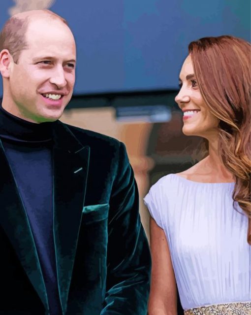 Cool Prince William And Kate diamond painting