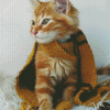 Cute Hufflepuff Kitty diamond painting