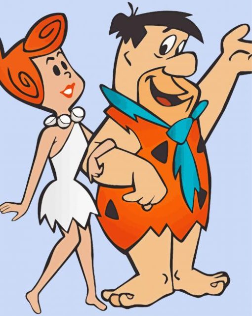 Fred Flintstone And His Wife diamond painting