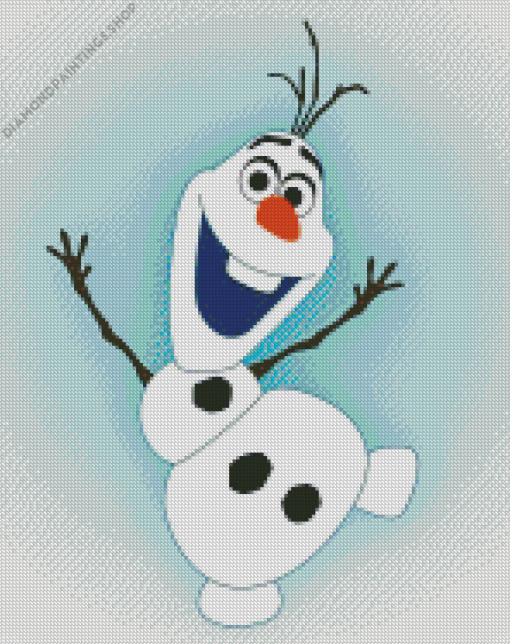 Happy Olaf diamond painting